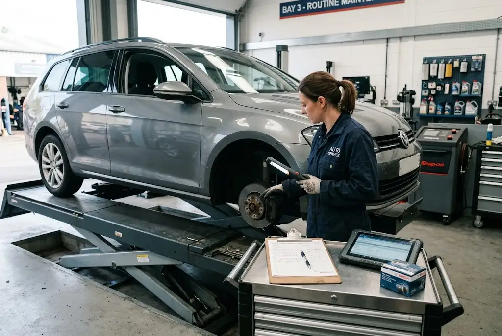 Car service cost and vehicle maintenance at a professional UK garage